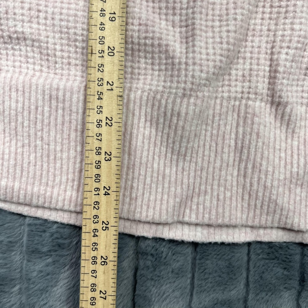 LOFT Sweater Womens S Pink Waffle-Knit Turtleneck Pullover Stretch Soft Winter - Picture 2 of 7